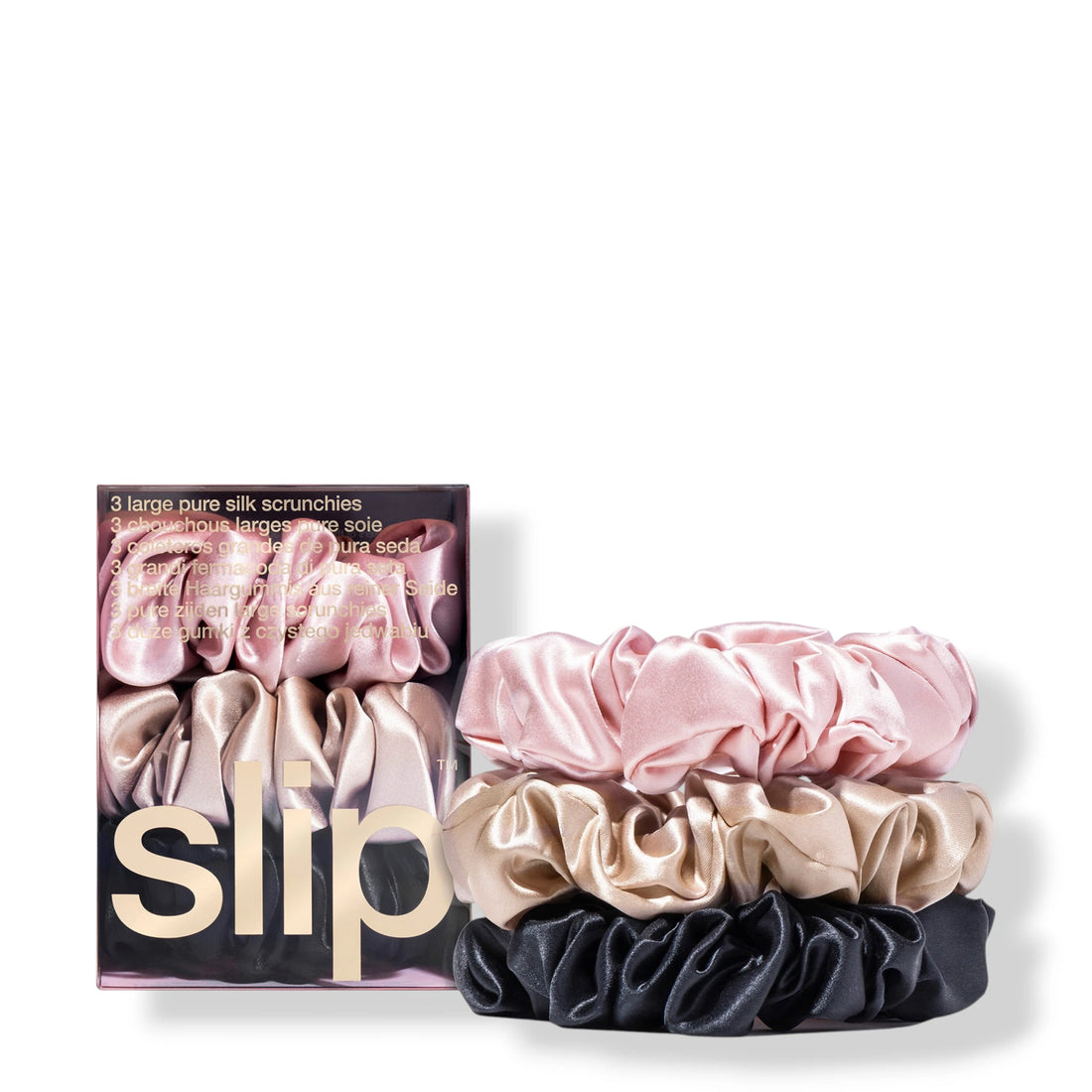 Large Scrunchies - Set of 3 in Mixed Classic Colors