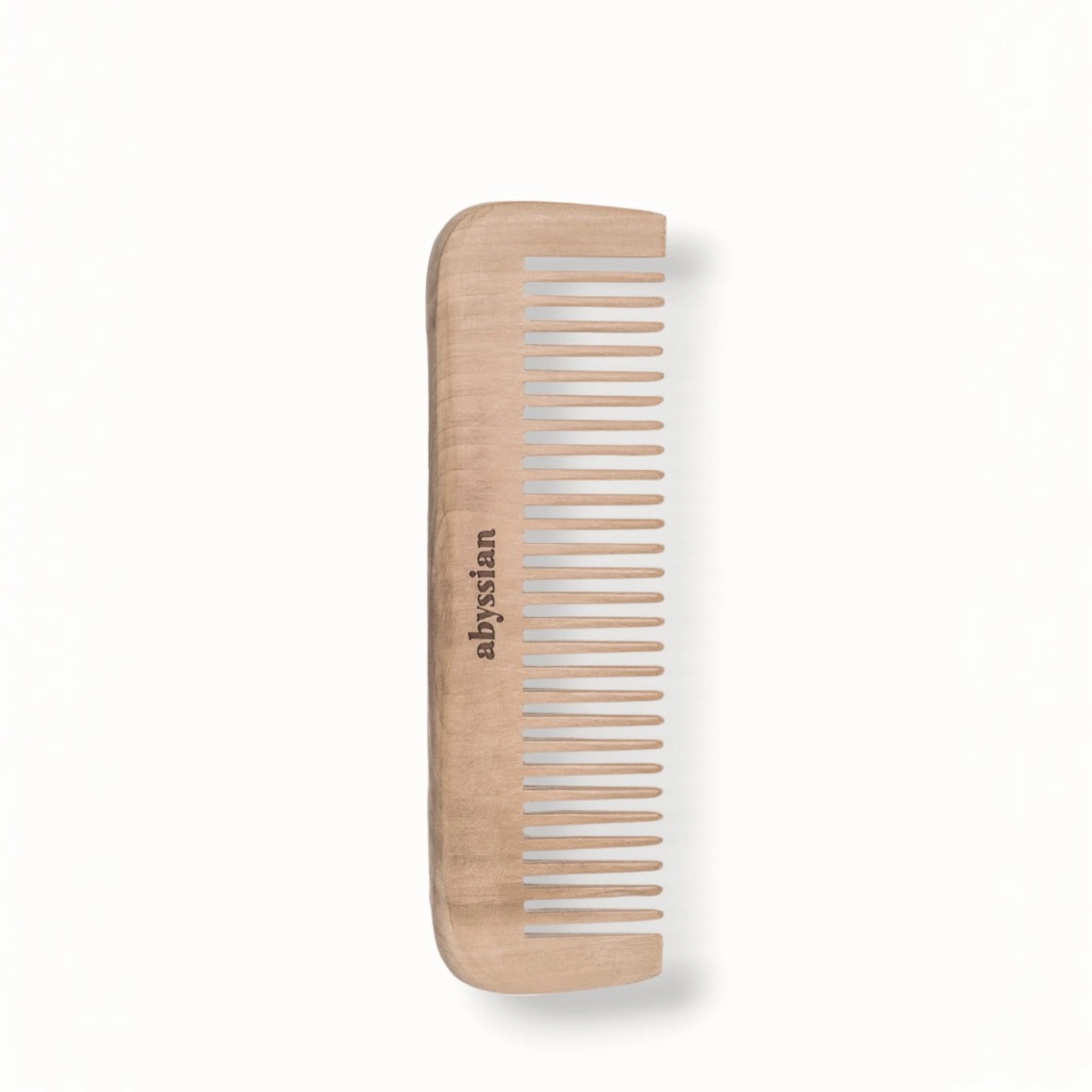 Peach Wood Comb With Wide Tooth