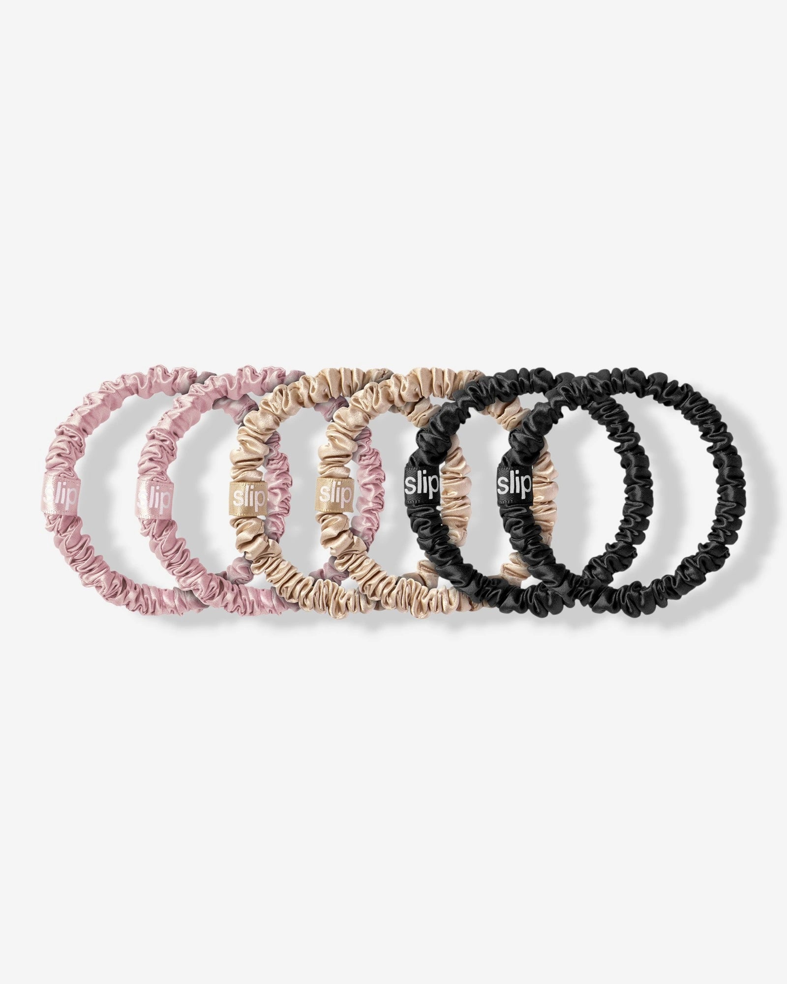 細版髮圈 - 6入經典混色套組