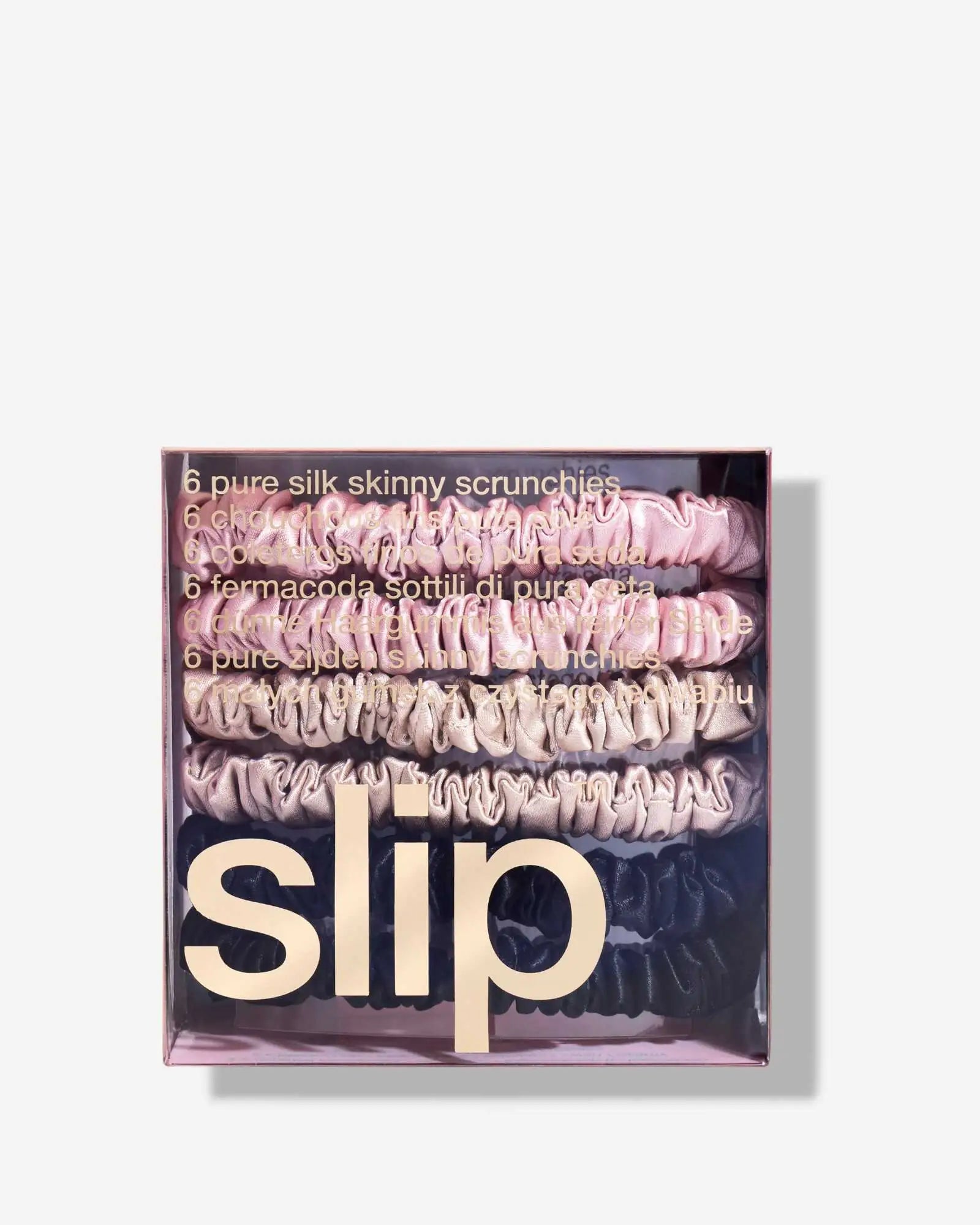 Skinny Scrunchies - Set of 6 in Mixed Classic Colors