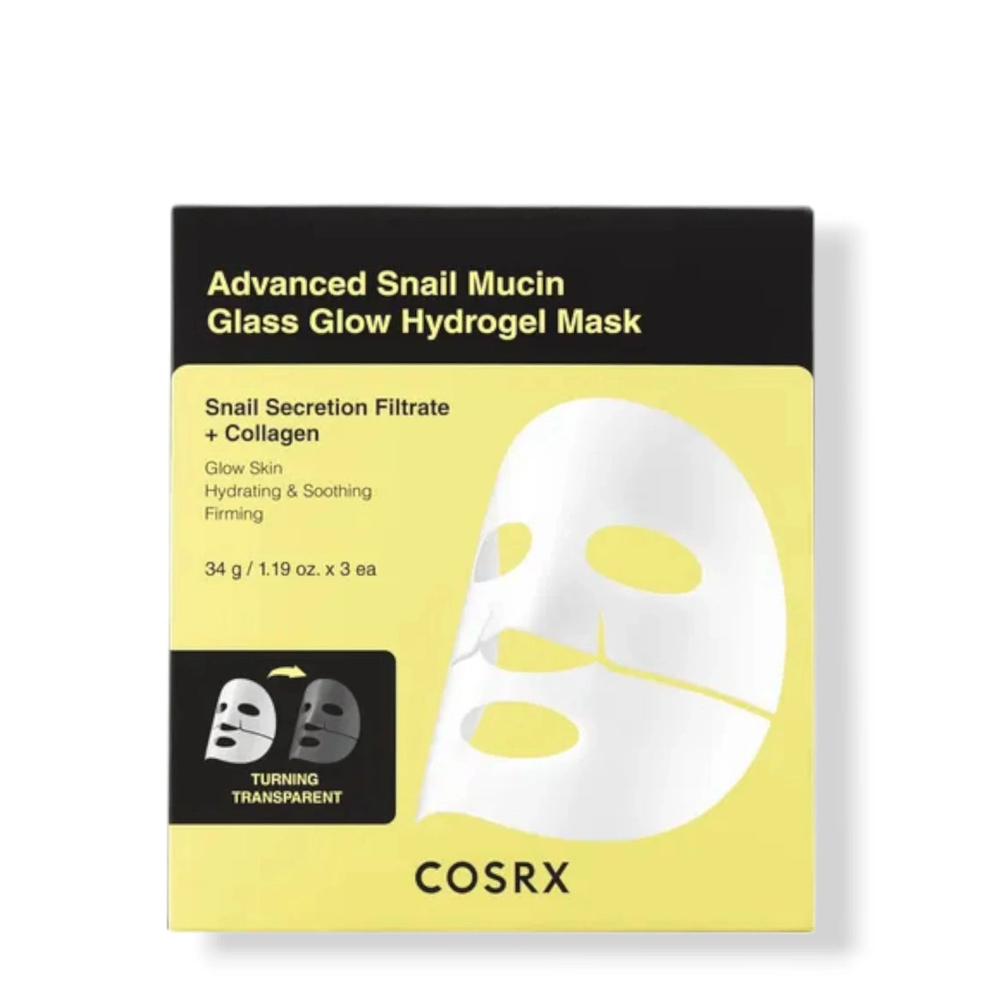 Advanced Snail Mucin Glass Glow Hydrogel Mask