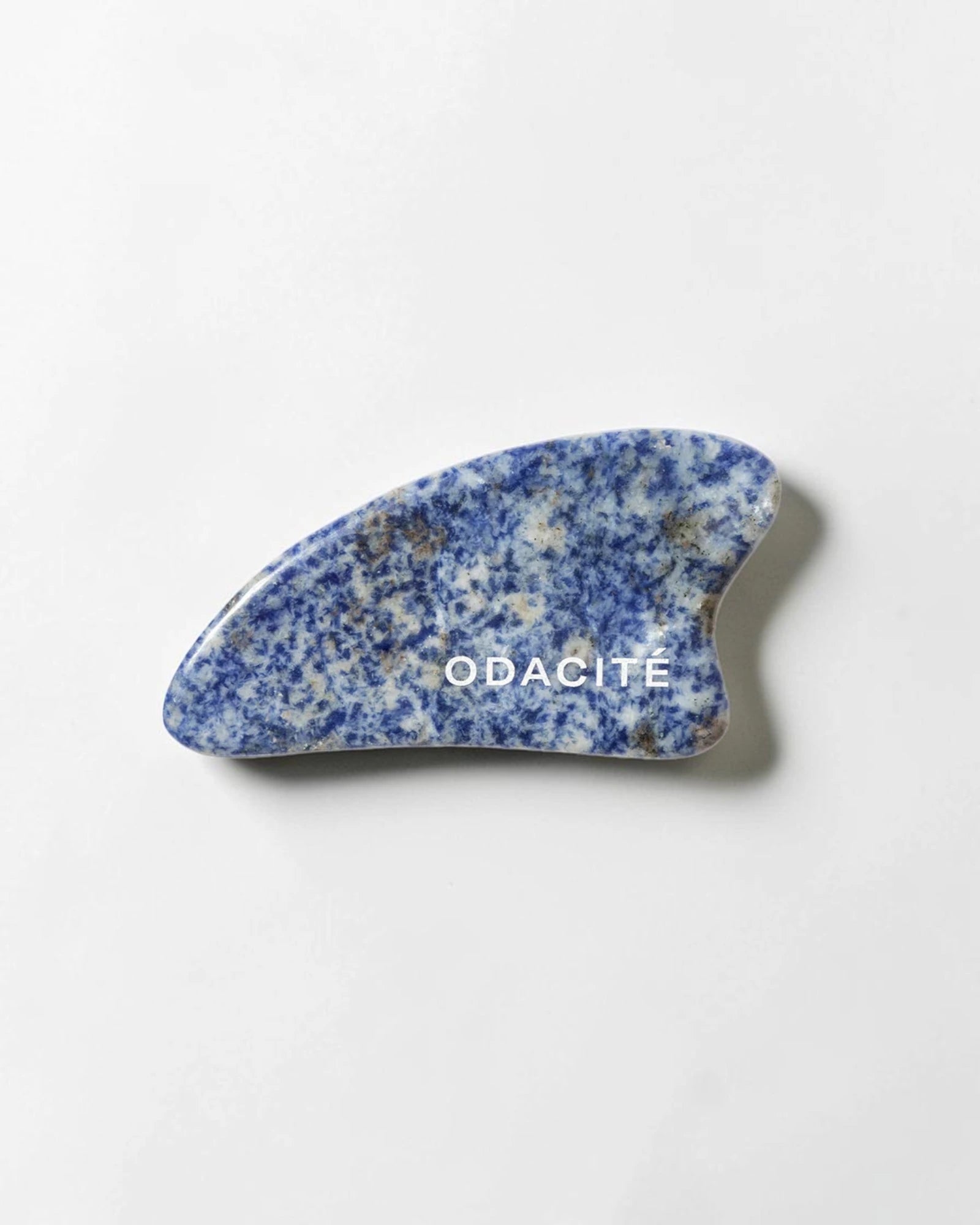 水晶轮廓刮痧板 - 蓝苏打石