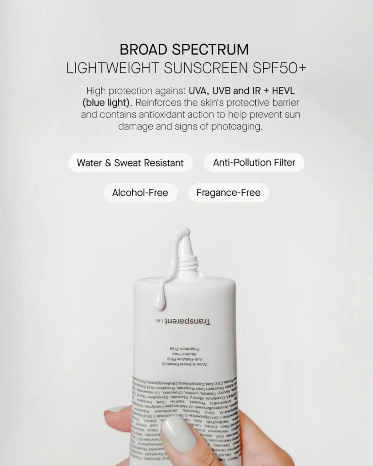 Magaan na Sunscreen spf50+