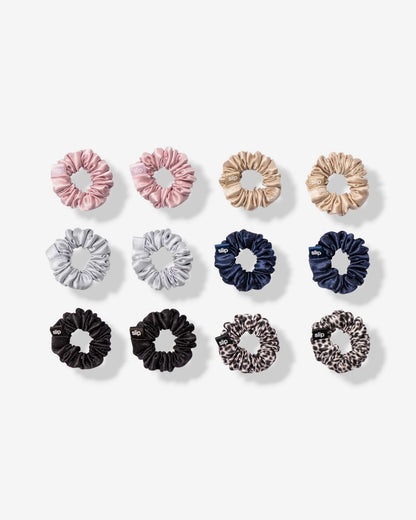 迷你髮圈 - 12入經典色系套組