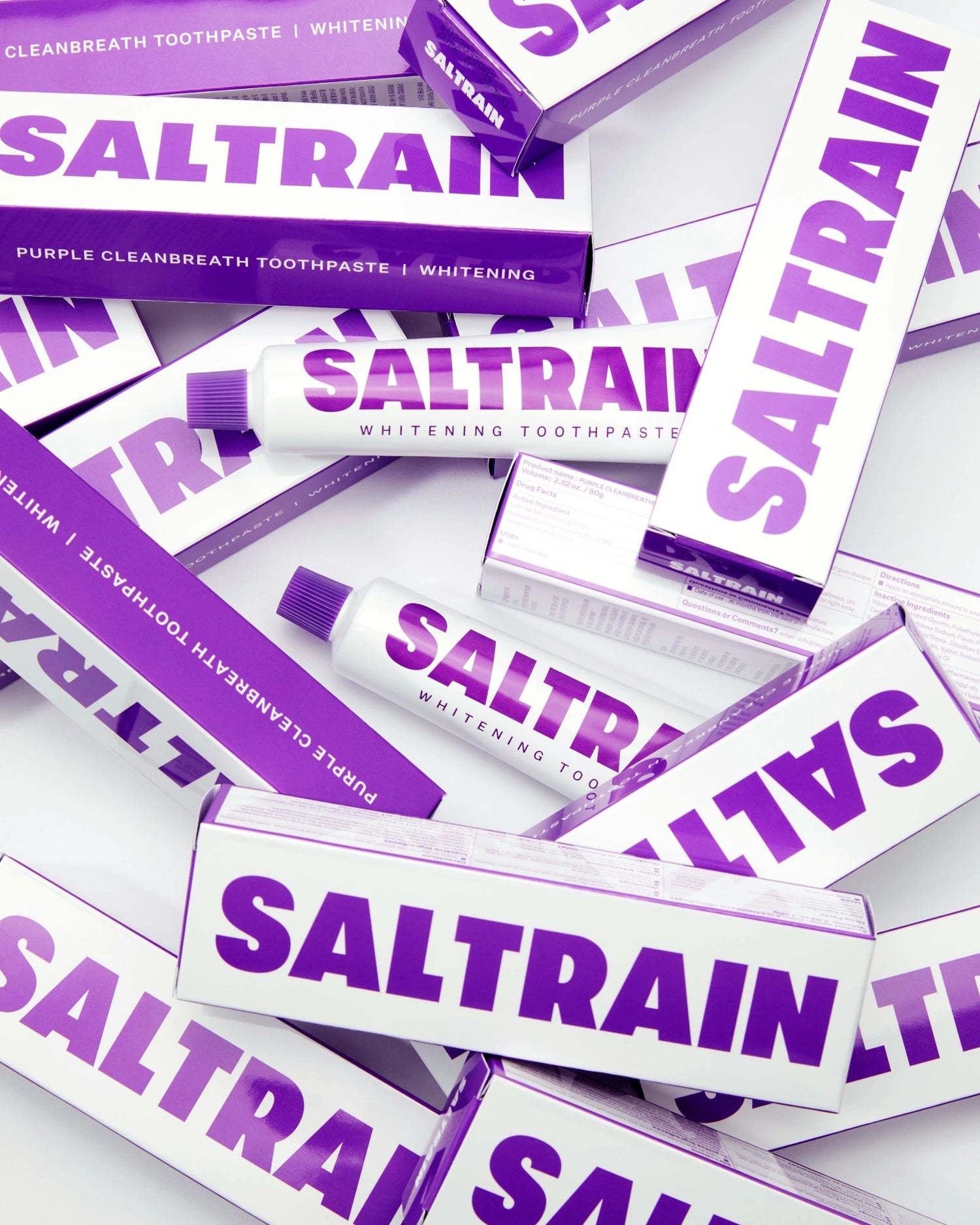 紫色淨感亮白牙膏 - 亮白款