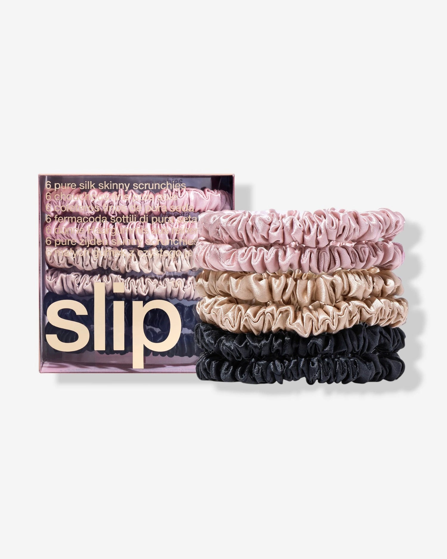 細版髮圈 - 6入經典混色套組