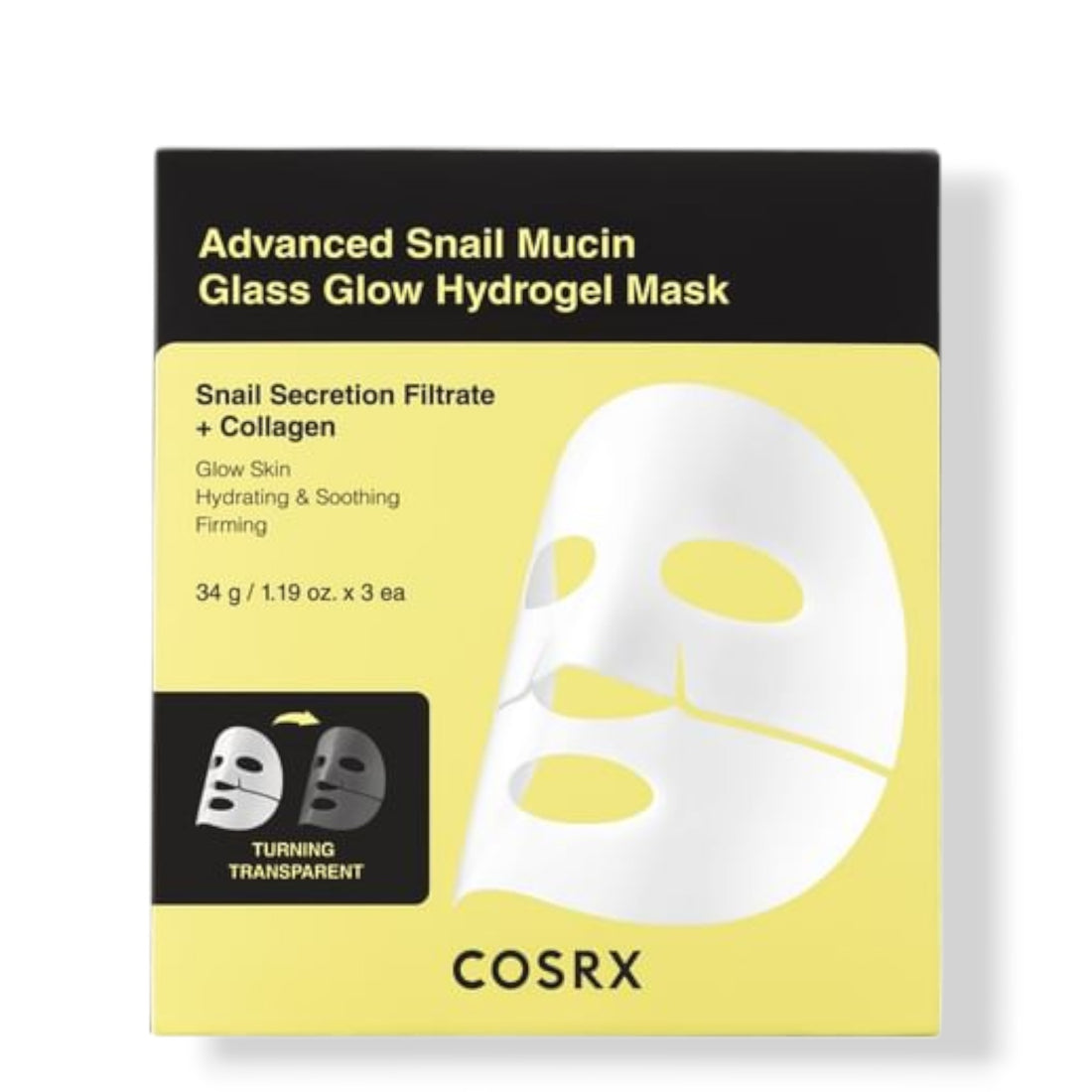 Advanced Snail Mucin Glass Glow Hydrogel Mask