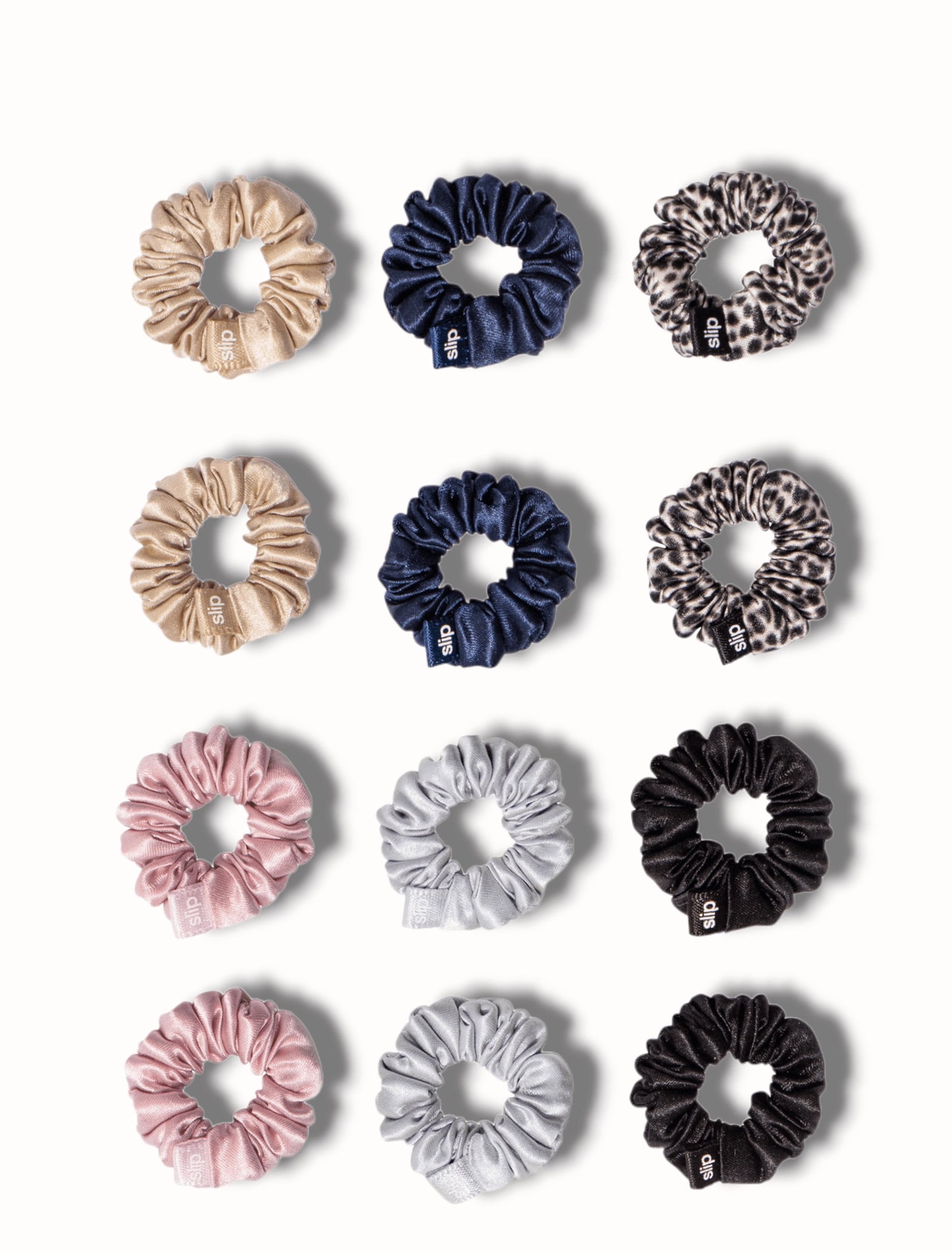 Scrunchies - set of 12 in classic colours