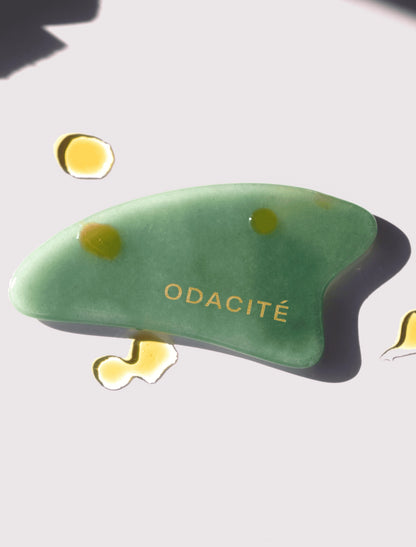 Crystal Contour Gua Sha Green Aventurine